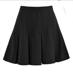 Black Pleated Skirt